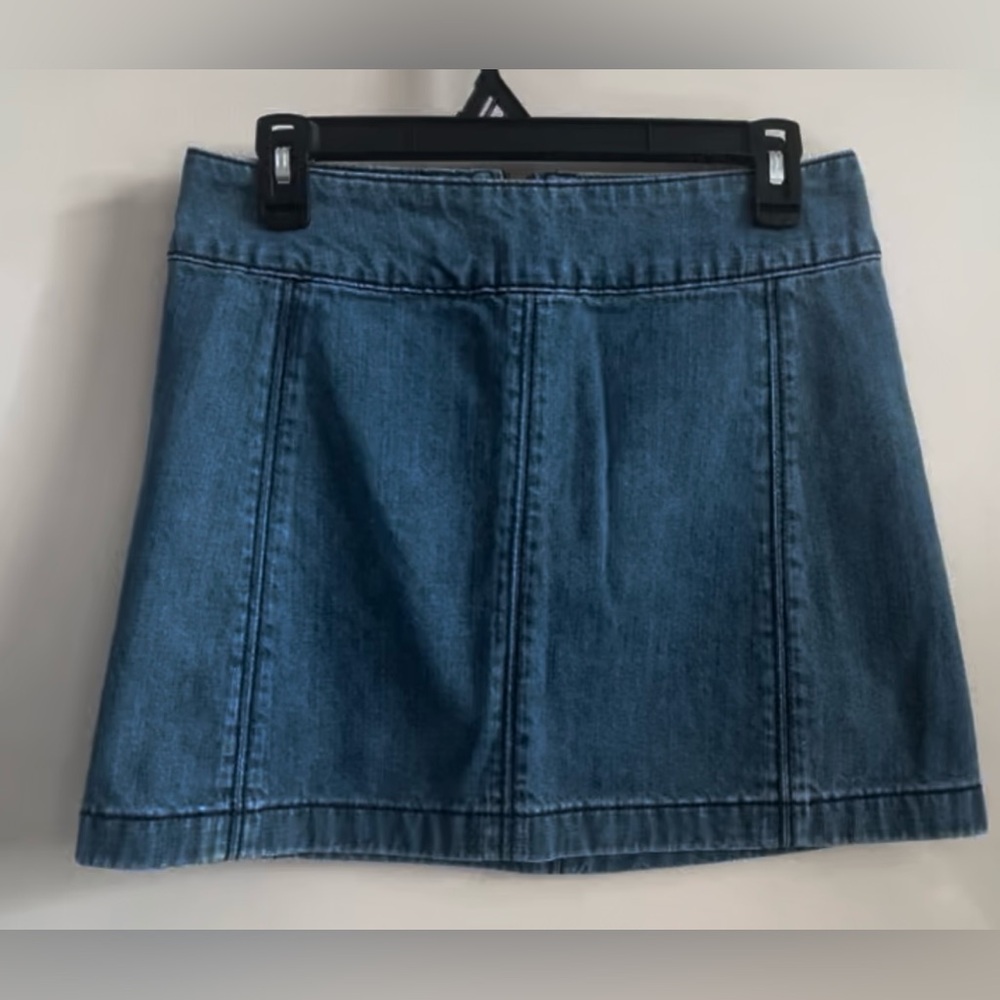 Free People Mini Denim Skirt
